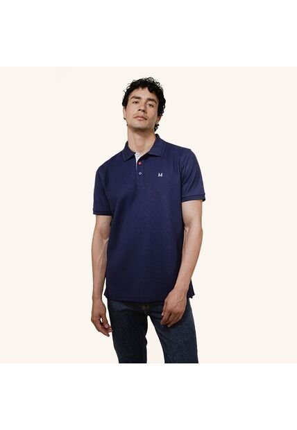 Camiseta Polo Emblema Azul Tierra Arriba Camiseta Polo Emblema Azul Tierra Arriba Talla L