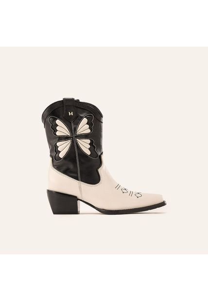 Botas Jerez Caña Media Negro Blanco Glamour Botas Jerez Caña Media Negro Blanco Glamour Talla 40
