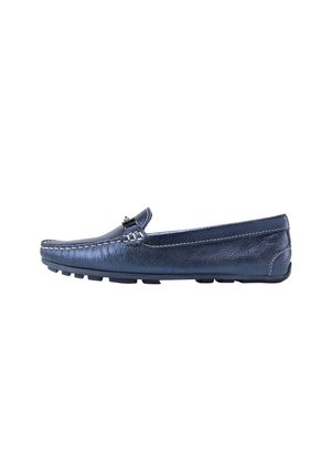Mocasín Anahi Azul Metálico MH Mocs