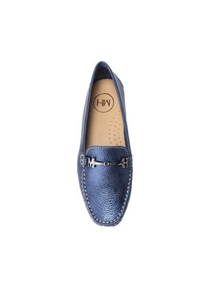 Mocasín Anahi Azul Metálico MH Mocs