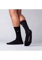 Medias Acanaladas Extrafina Negro MH Socks de Mario Hernández