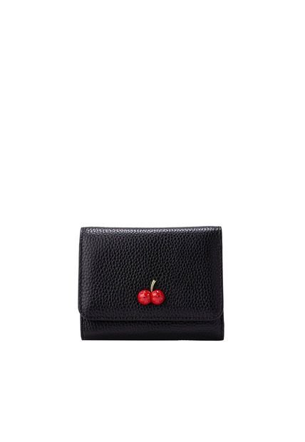 Billetera Mediana Cherry Negro Sarah Billetera Mediana Cherry Negro Sarah