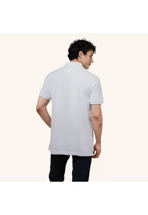 Camiseta Polo Emblema Blanco Tierra Arriba Camiseta Polo Emblema Blanco Tierra Arriba Talla M