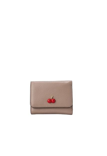 Billetera Mediana Cherry Gris Sarah Billetera Mediana Cherry Gris Sarah