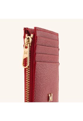 Tarjetero 8 Tarjetas Con Zip Rojo Gris Sur Tarjetero 8 Tarjetas Con Zip Rojo Gris Sur