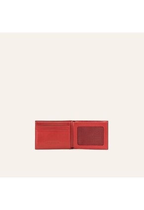 Billetera Slim Horizontal Negro Rojo Castellano Billetera Slim Horizontal Negro Rojo Castellano