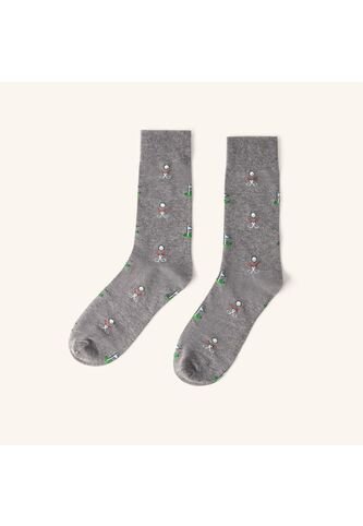 Medias Golf Gris MH Socks Medias Golf Gris MH Socks Mario Hernández