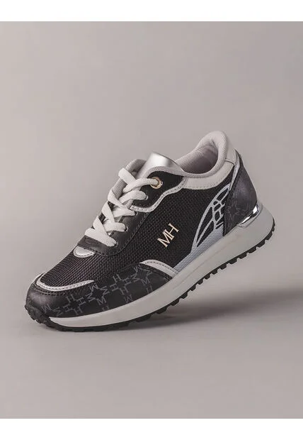 Tenis Delta Negro Plata Tenis Delta Negro Plata Talla 40