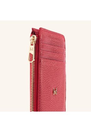 Tarjetero 8 Tarjetas Con Zip Coral Rojo Granate Tarjetero 8 Tarjetas Con Zip Coral Rojo Granate