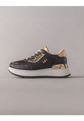Tenis Aura Negro Oro Tenis Aura Negro Oro Talla 34