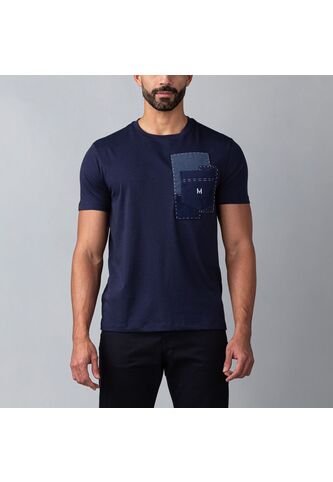 Camiseta Tolú Monograma Azul Tierra Arriba Camiseta Tolú Monograma Azul Tierra Arriba Talla M Mario Hernández