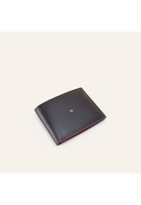 Billetera Slim Horizontal Negro Rojo Castellano Billetera Slim Horizontal Negro Rojo Castellano