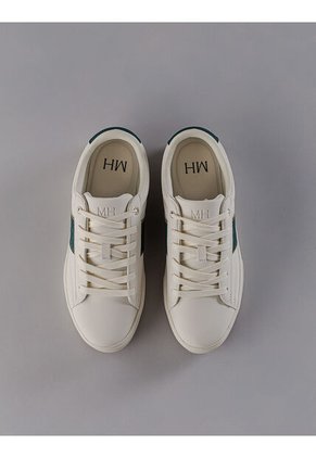 Tenis Huella Blanco Verde Tenis Huella Blanco Verde Talla 43