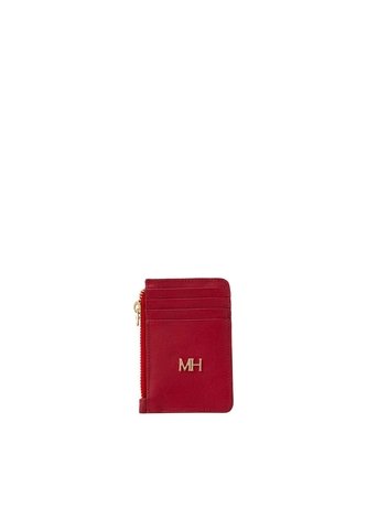 Tarjetero 8 Tarjetas Con Zip Rojo Cruz Esencial Mario Hernández