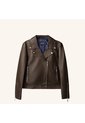 Chaqueta Biker Agata Café Gema MH de Mario Hernández