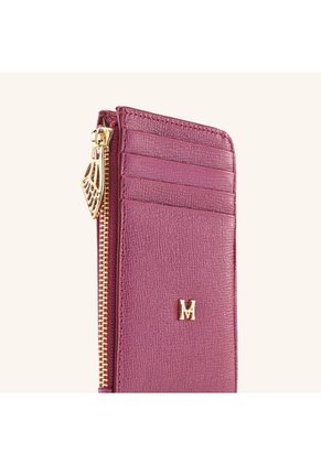 Tarjetero 8 Tarjetas Con Zip Arándano Metalizado Fontana Tarjetero 8 Tarjetas Con Zip Arándano Metalizado Fontana