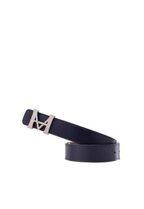 Cinturón Casual Monograma Doble Faz Indigo Caoba Cinturón Casual Monograma Doble Faz Indigo Caoba Talla S