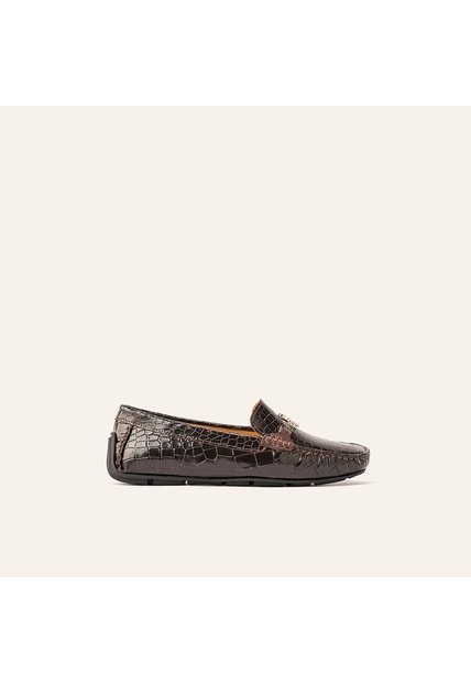 Mocasín Sofia Croco Café MH Mocs Mocasín Sofia Croco Café MH Mocs Talla 36