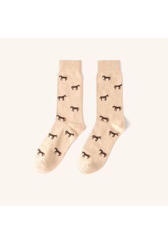 Medias Caballo Beige MH Socks Medias Caballo Beige MH Socks Mario Hernández
