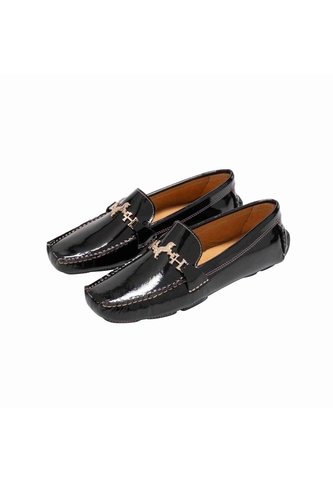 Mocasín Driver Salome Negro Charol MH Mocs Mocasín Driver Salome Negro Charol MH Mocs Talla 37 Mario Hernández