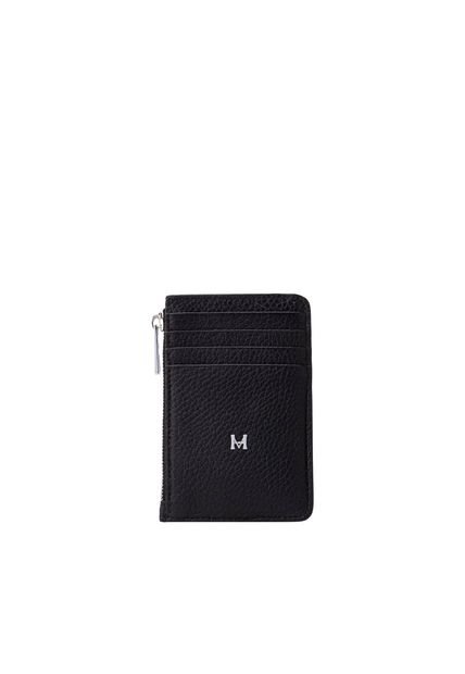Tarjetero 8 Tarjetas Con Zip Negro Sombra Tarjetero 8 Tarjetas Con Zip Negro Sombra