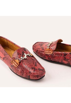 Mocasín Sofia Pitón Rojo MH Mocs Mocasín Sofia Pitón Rojo MH Mocs Talla 36