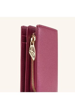 Billetera Marsella Mediana Arándano Metalizado Fontana Billetera Marsella Mediana Arándano Metalizado Fontana