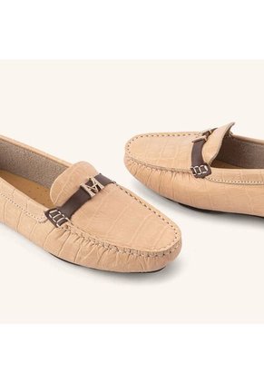 Mocasín Driver Andina Mini Croco Nude MH Mocs Mocasín Driver Andina Mini Croco Nude MH Mocs Talla 37