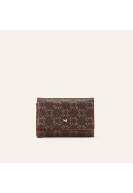 Billetera Tessa Café Rojo Primario Básico Billetera Tessa Café Rojo Primario Básico