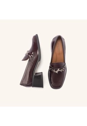 Mocasín Loafer Maite Borgoña MH Mocs Mocasín Loafer Maite Borgoña MH Mocs Talla 37