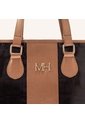 Bolso De Mano Nerea Cafe Oro Lima de Mario Hernández