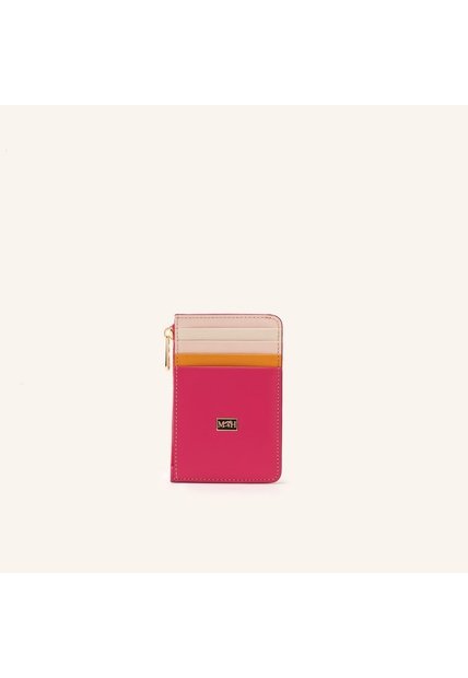 Tarjetero 8 Tarjetas Con Zip Rosado Collorfull Tarjetero 8 Tarjetas Con Zip Rosado Collorfull