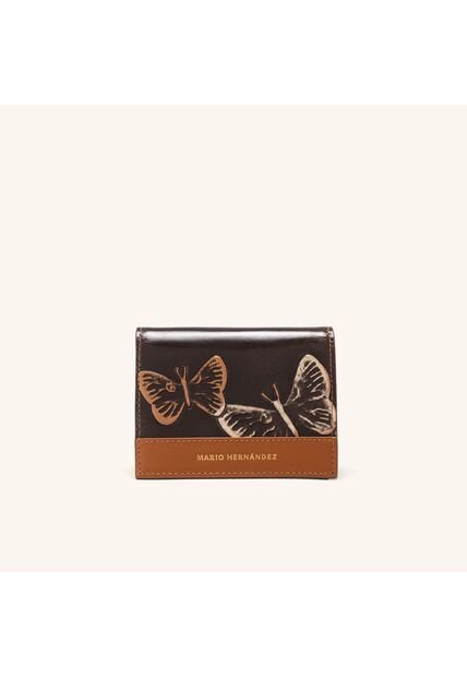 Billetera Lola Mediana Capuchino Mariposas Billetera Lola Mediana Capuchino Mariposas