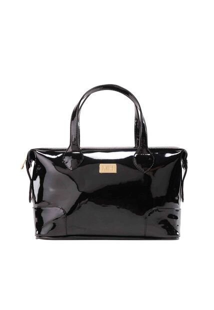 Bolso De Mano Bowling Negro Charol Bolso De Mano Bowling Negro Charol