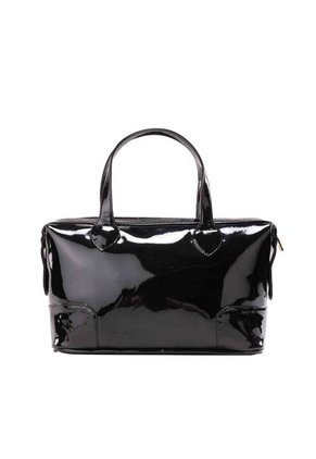 Bolso De Mano Bowling Negro Charol Bolso De Mano Bowling Negro Charol