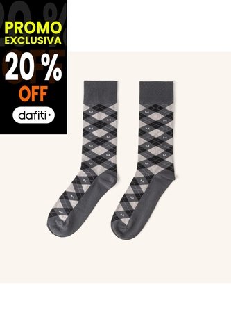Medias Tapiz Extrafina Gris Negro MH Socks Medias Tapiz Extrafina Gris Negro MH Socks Mario Hernández