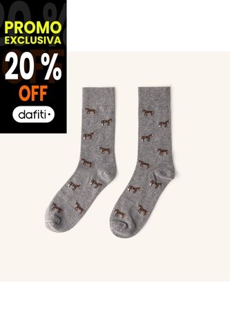 Medias Caballo Gris MH Socks Medias Caballo Gris MH Socks Mario Hernández