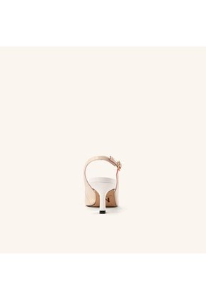 Tacones Capital Con Correa Beige Blanco Glamour Tacones Capital Con Correa Beige Blanco Glamour Talla 37