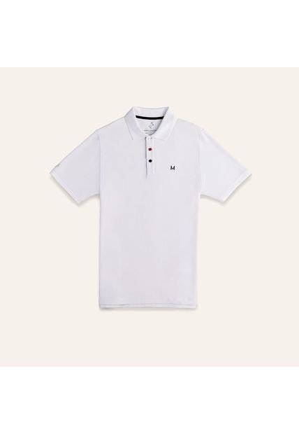 Camiseta Polo Emblema Blanco Tierra Arriba Camiseta Polo Emblema Blanco Tierra Arriba Talla S