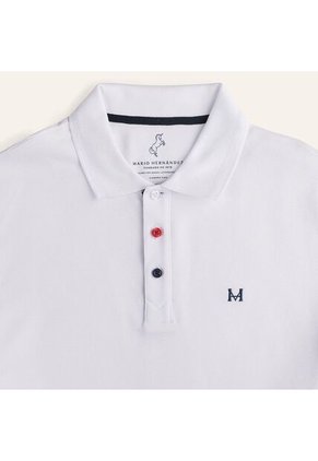 Camiseta Polo Emblema Blanco Tierra Arriba Camiseta Polo Emblema Blanco Tierra Arriba Talla L