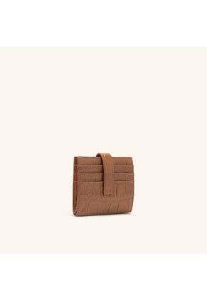Tarjetero Broche Con Compartimiento Caramelo Siena Tarjetero Broche Con Compartimiento Caramelo Siena