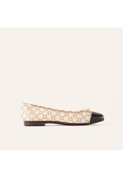 Baletas Lucia Beige Negro MH Mocs Baletas Lucia Beige Negro MH Mocs Talla 34