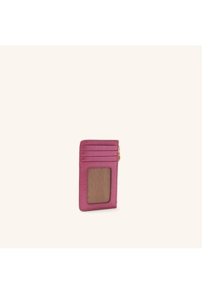 Tarjetero 8 Tarjetas Con Zip Arándano Metalizado Fontana