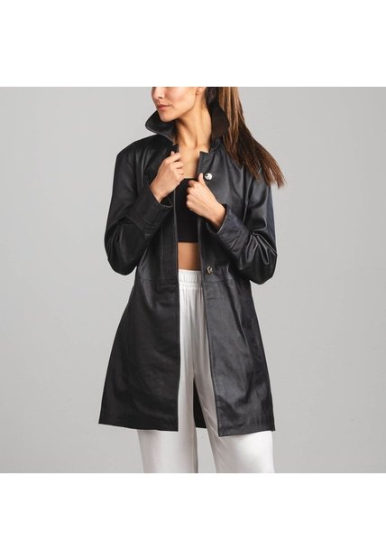 Abrigo Paris Monarca Negro Gema MH Abrigo Paris Monarca Negro Gema MH Talla 6