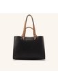 Bolso De Mano Tala Negro Terracota de Mario Hernández