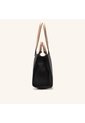 Bolso De Mano Tala Negro Terracota de Mario Hernández