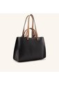 Bolso De Mano Tala Negro Terracota de Mario Hernández