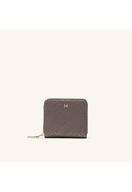 Billetera Mediana Zip Kantu Negro Plata Kroma Billetera Mediana Zip Kantu Negro Plata Kroma