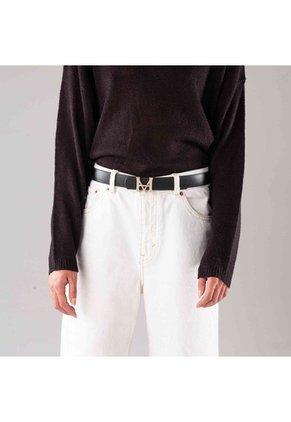 Cinturón Monograma Negro Primario Cinturón Casual Monograma Doble Faz Negro Primario Talla Xs