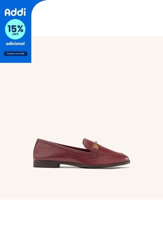 Mocasin Gardenia Borgoña Julia Mocasin Gardenia Borgoña Julia Talla 35 Mario Hernández
